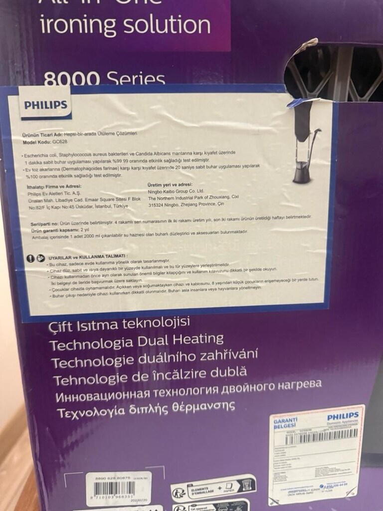 PHİLİPS GC628 ALL IN ONE 8000 SERİSİ EL TİPİ BUHARLI DÜZLEŞTİRİCİ - 3