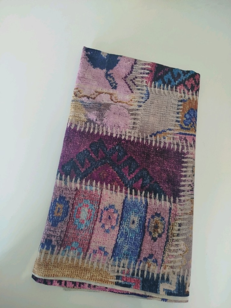 MOR ETNİK DESEN ŞAL - 3