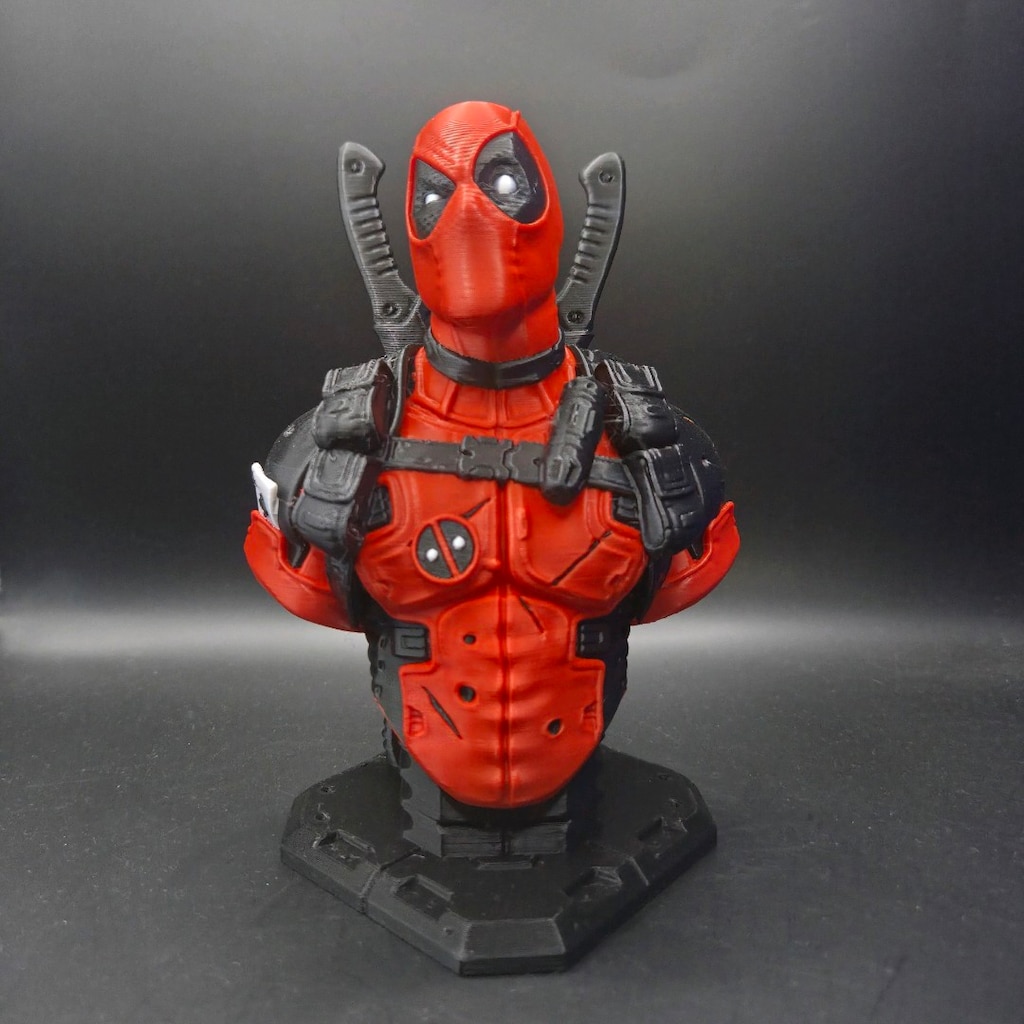 Deadpool Büstü 3D Baskı – Koleksiyonluk Dekoratif Figür