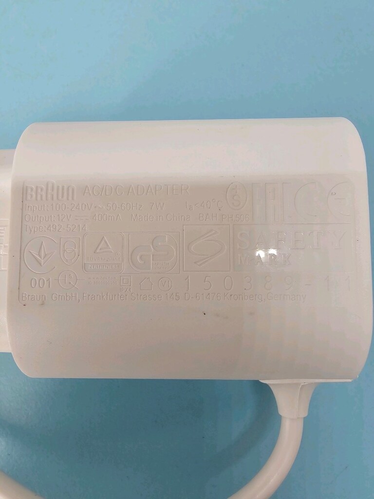 BRAUN 12V 400mA 7W ORJ.ŞARJ ADAPTÖRÜ - 4