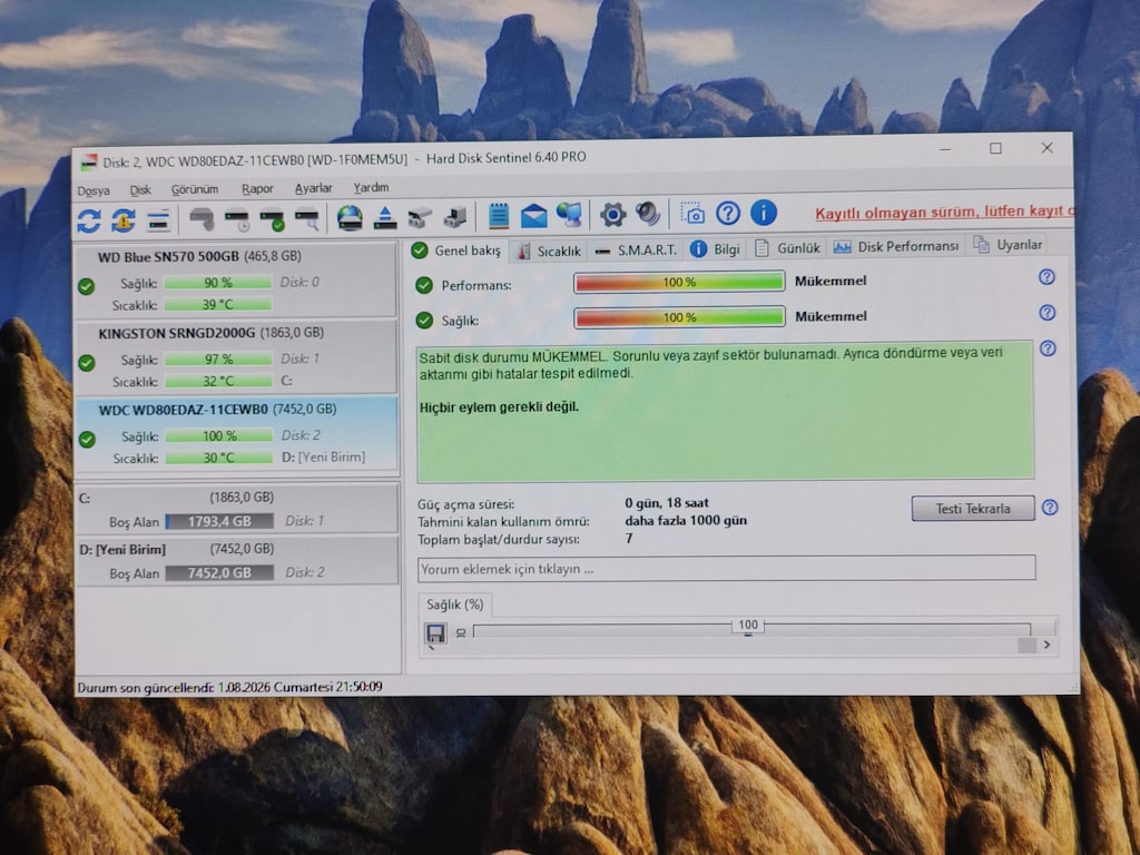 WD Elements Desktop 8TB Taşınabilir Harddisk - SIFIRA YAKIN - 11