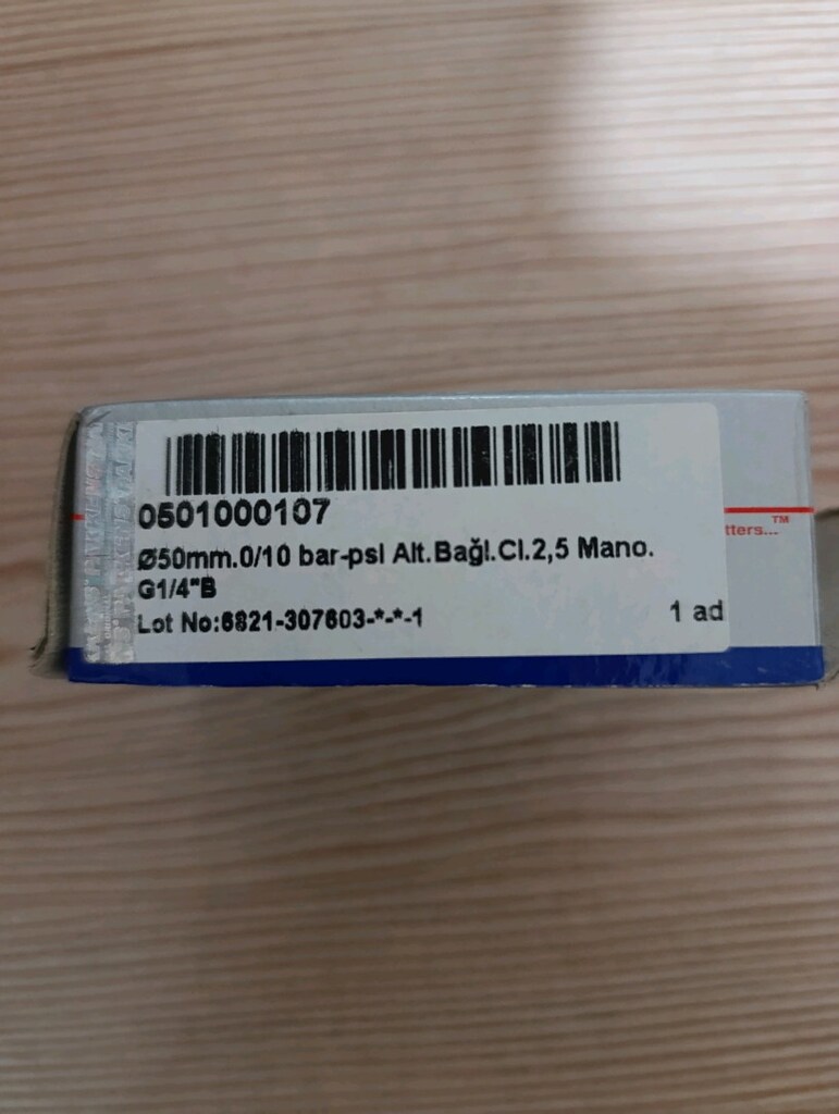 pakkens basınç ölçer manometre 2 adet - 2