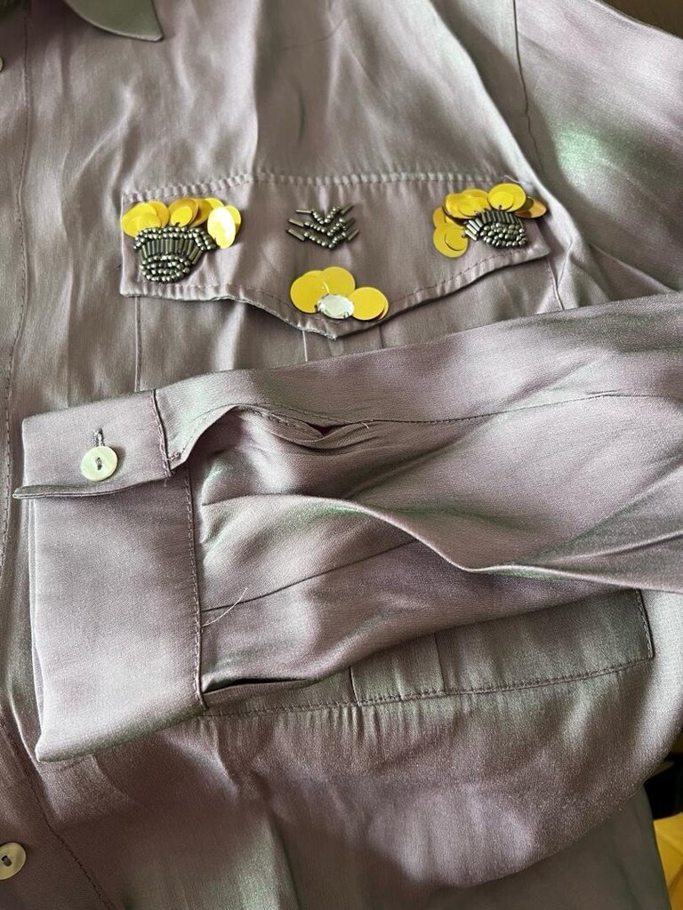 Hümasultan Saten Oversize Gömlek - 13