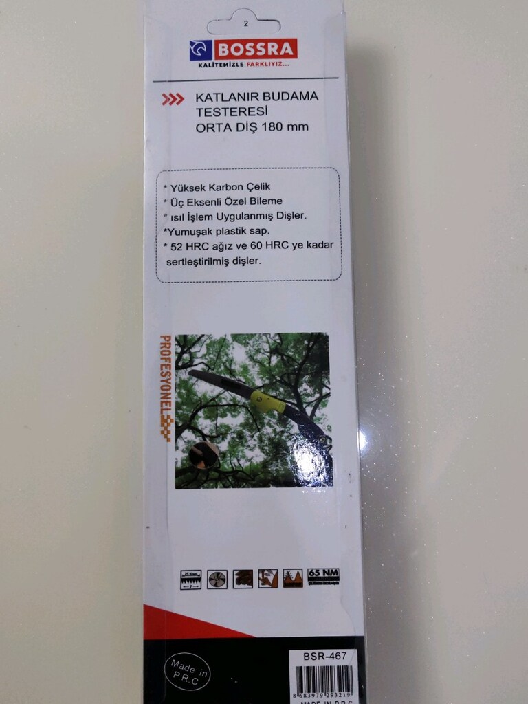 Katlanır BUDAMA testeresi 180 mm - 2