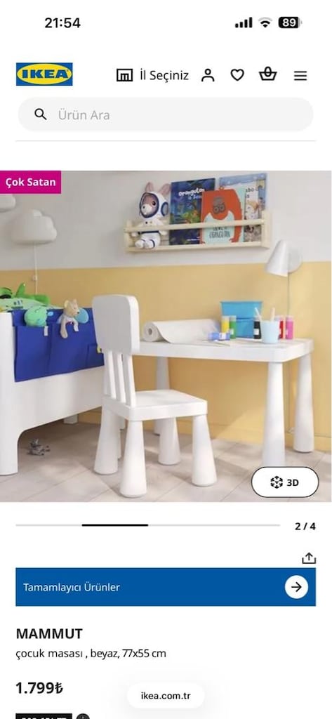 İkea Çocuk Çalışma Masası - 4