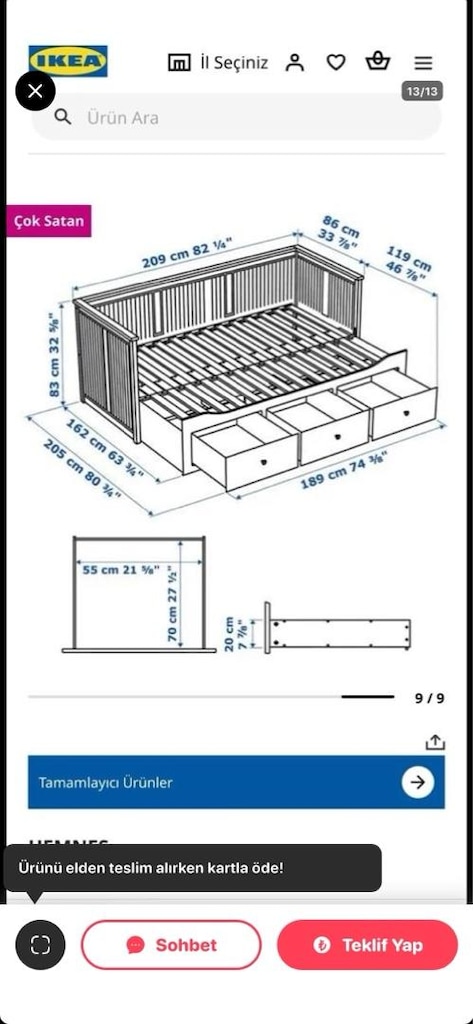 ikea hemnes divan yatak - 7