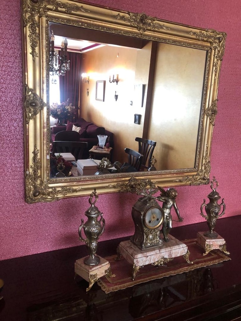 orijinal Napolyon dönemi, bronz şömine saat takımı - 6