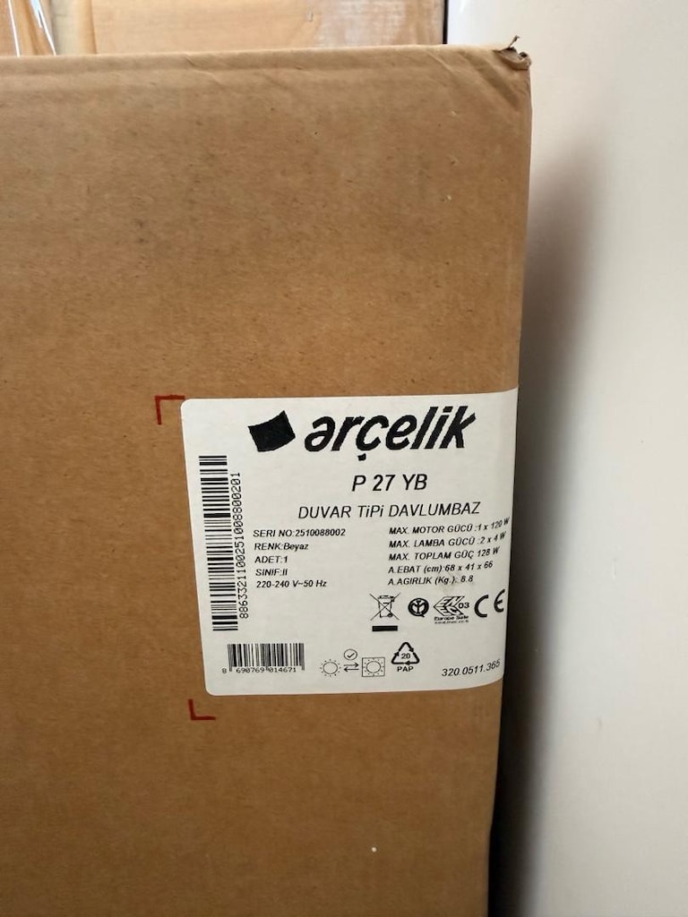 Arçelik P 27 YB Ankastre Duvar Tipi Davlumbaz - 2