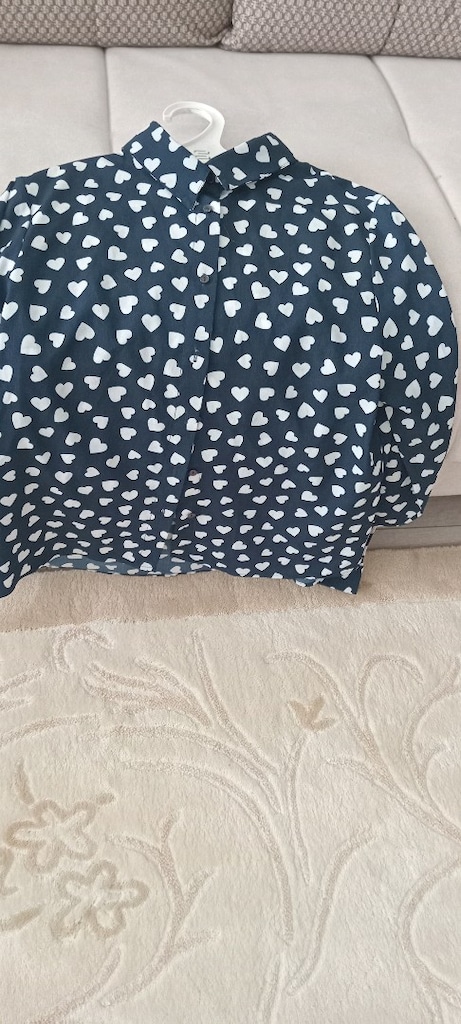 lacivert beyaz m beden gömlek
