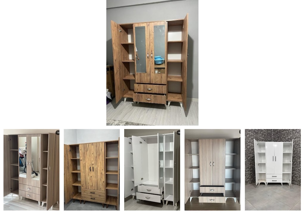 4 kapaklı elbise dolabı khgvhiiefz - 6