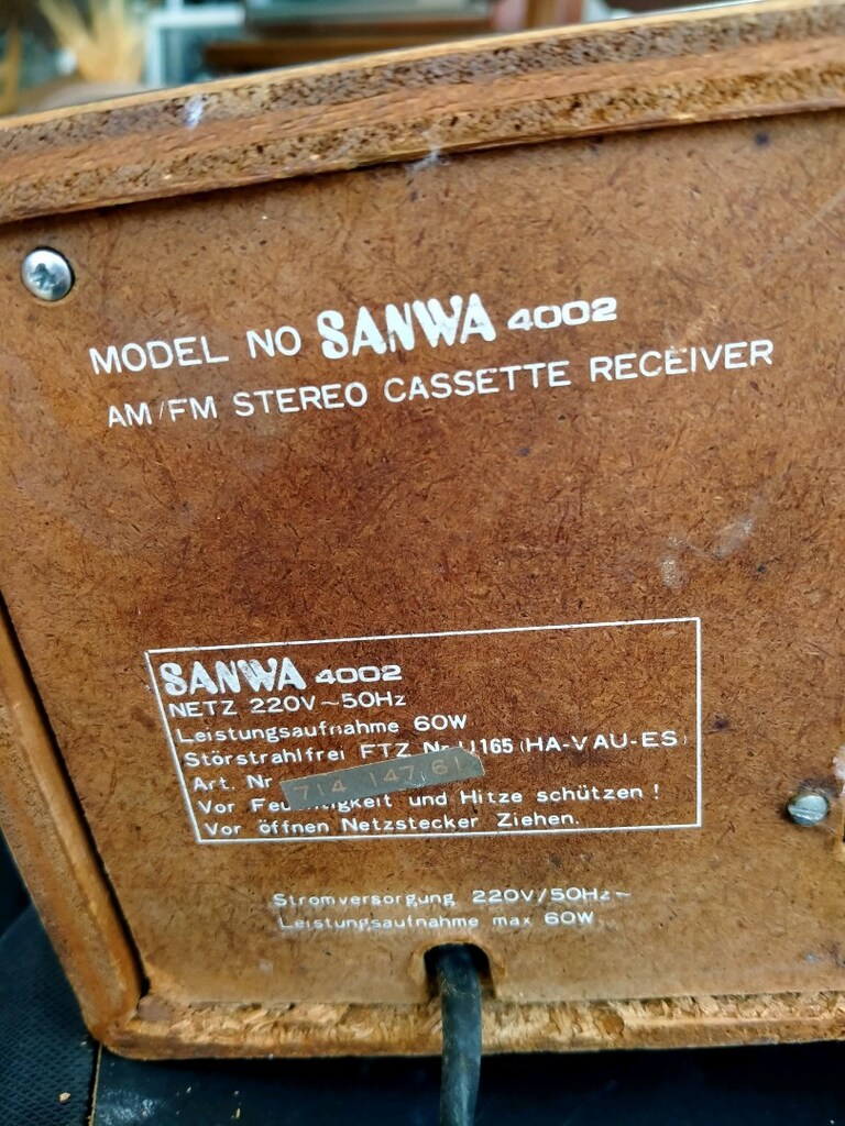 antika sanwa marka radyo kaset çalar ekolayzer - 9