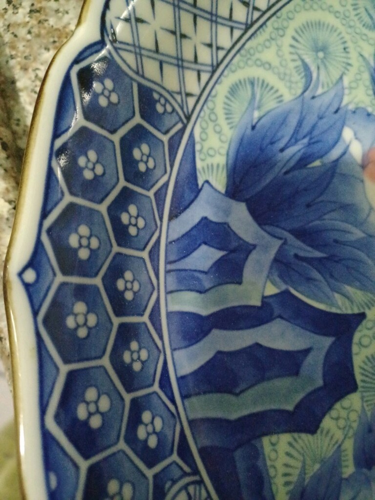 Koleksiyonluk Mavi Beyaz (Blue Blanc) İmzalı Japon Duvar Tabağı - 3