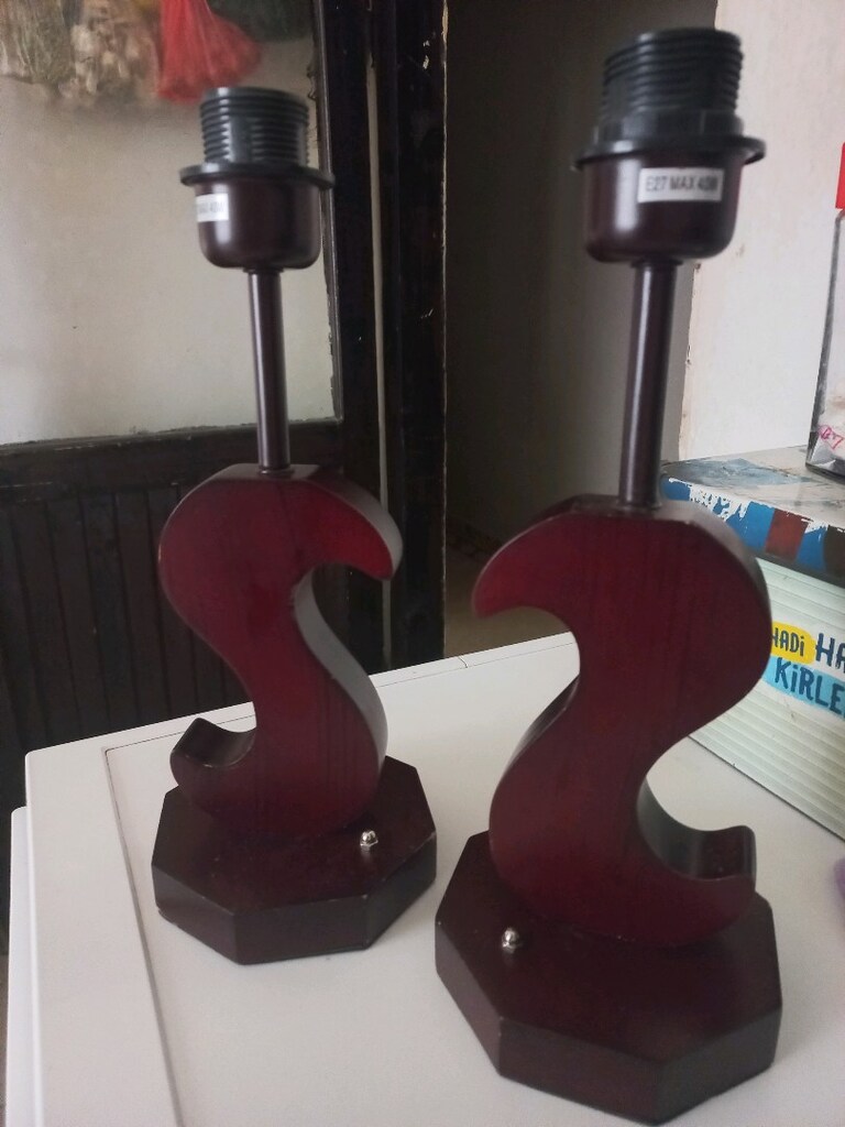 dekoratif abajur 2 adet - 2