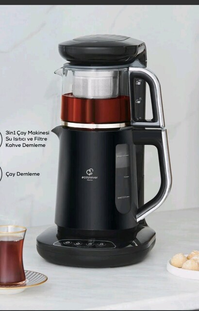 Karaca Robotea Pro Quartz 4’ü 1 Arada Konuşan Çay Makinesi - Black Chr