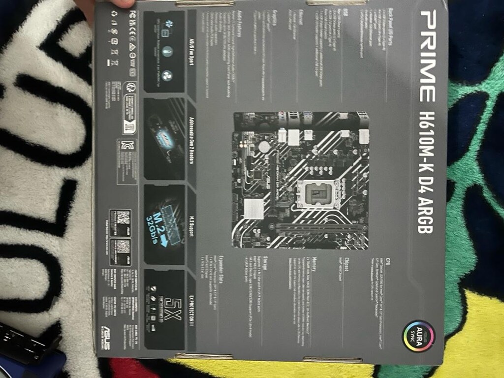 Asus prime H610M-K D4 Argb sıfırdan farksız - 2
