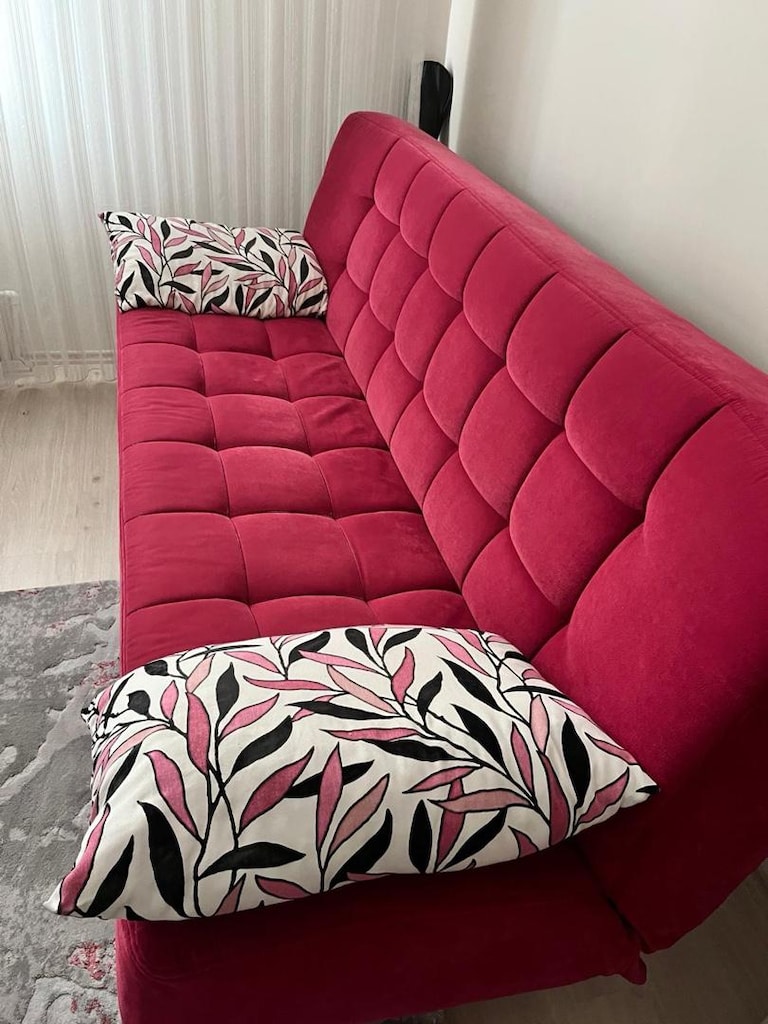 Pembe Kadife Berjer ve Koltuk takımı - 3