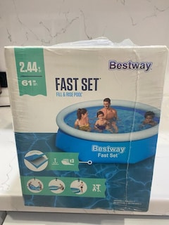 Bestway çapı 2,44 cm çapı 61 cm boyu yuvarlak şişme havuz havuz