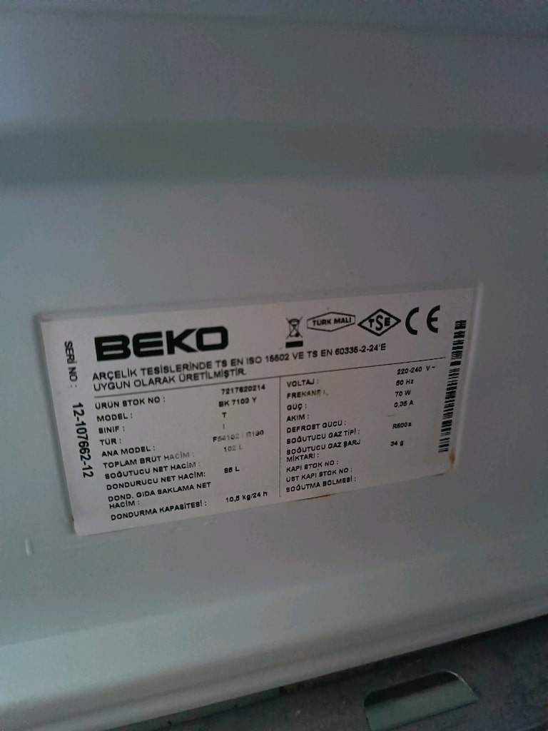 Beko derin dondurucu(açıklamayı okuyunuz) - 9
