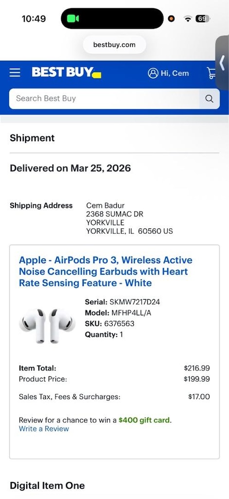 Apple AirPods Pro 3 – Çok Az Kullanıldı – Çiziksiz Kutulu ve Faturalı - 8