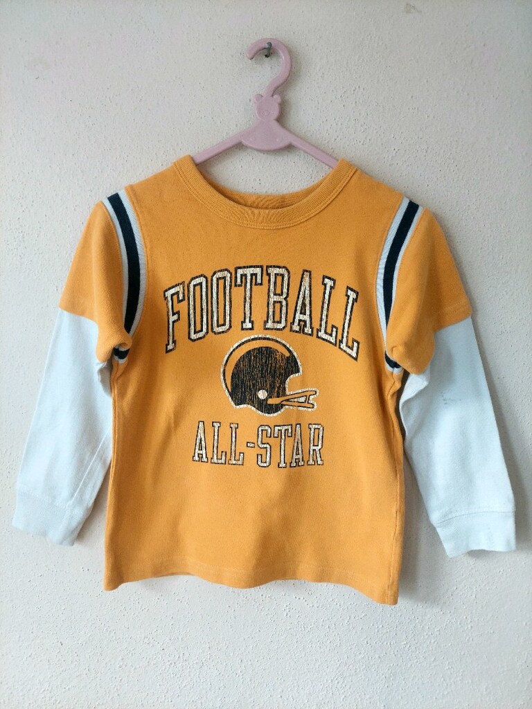Carters Amerikan futbol baskı sweatshirt