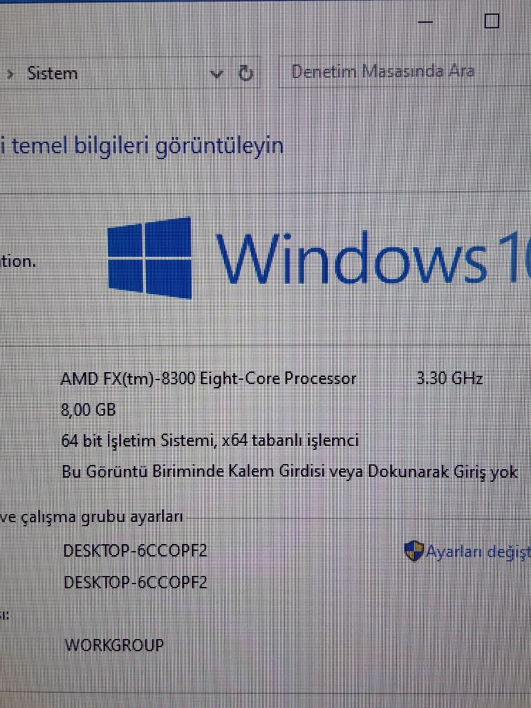 AMD FX 8300 - ASUS ROG STRİX GTX 950- 8 GB RAM - 12