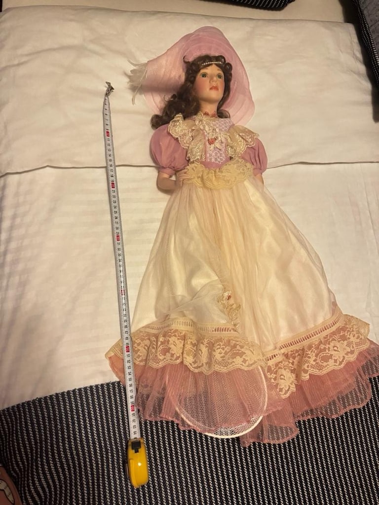 Fransız porselen bebek 55 cm eşi benzeri yok - 5