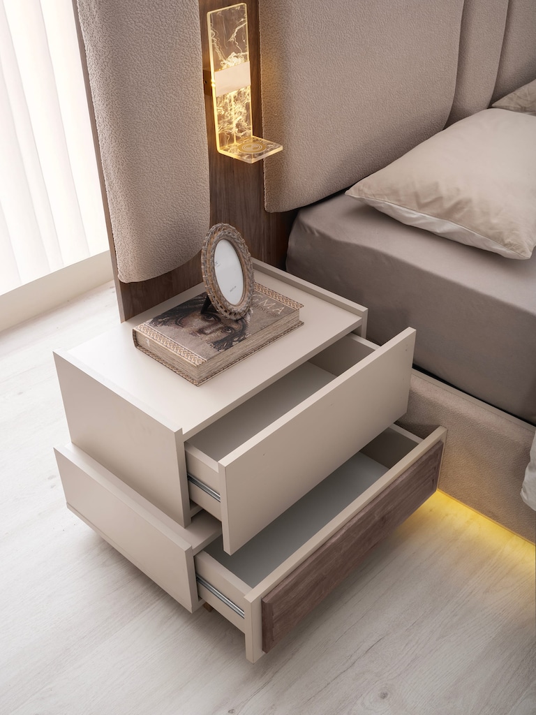 Sıfır , %100 MDF , Panjur kapaklı Gardırop ,6 kapaklı- Kumbeji , Ceviz - 8