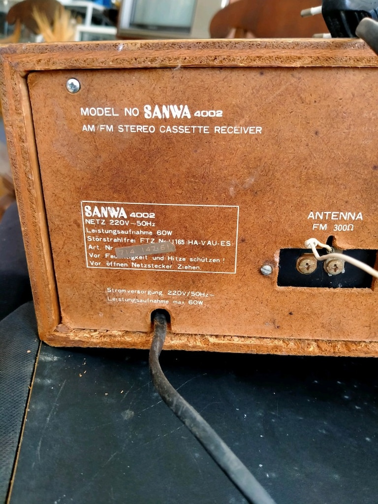 antika sanwa marka radyo kaset çalar ekolayzer - 6