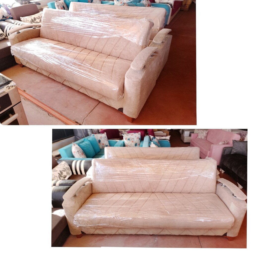Sıfır Yeni Döşeme Çiftli Kanepe Çekyat Koltuk Takımları - 5