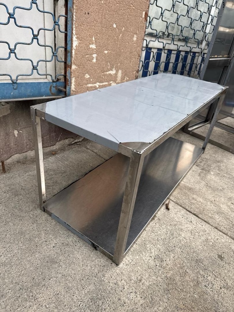 133x50x57 cm duvar rafı tertemiz krom raf 2 katlı duvar rafı paslanmaz - 4