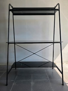 Metal camlı raf - 2