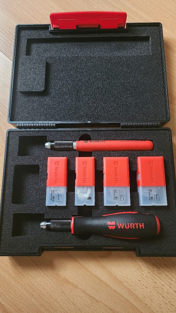 Würth kazıma seti 38 parça, kanatlı bıçaklar - 2