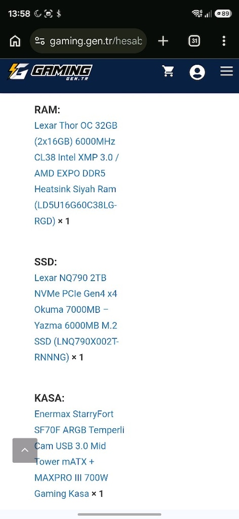 1 YIL GARANTİLİ SIFIR AYARINDA CANAVAR PC - 2