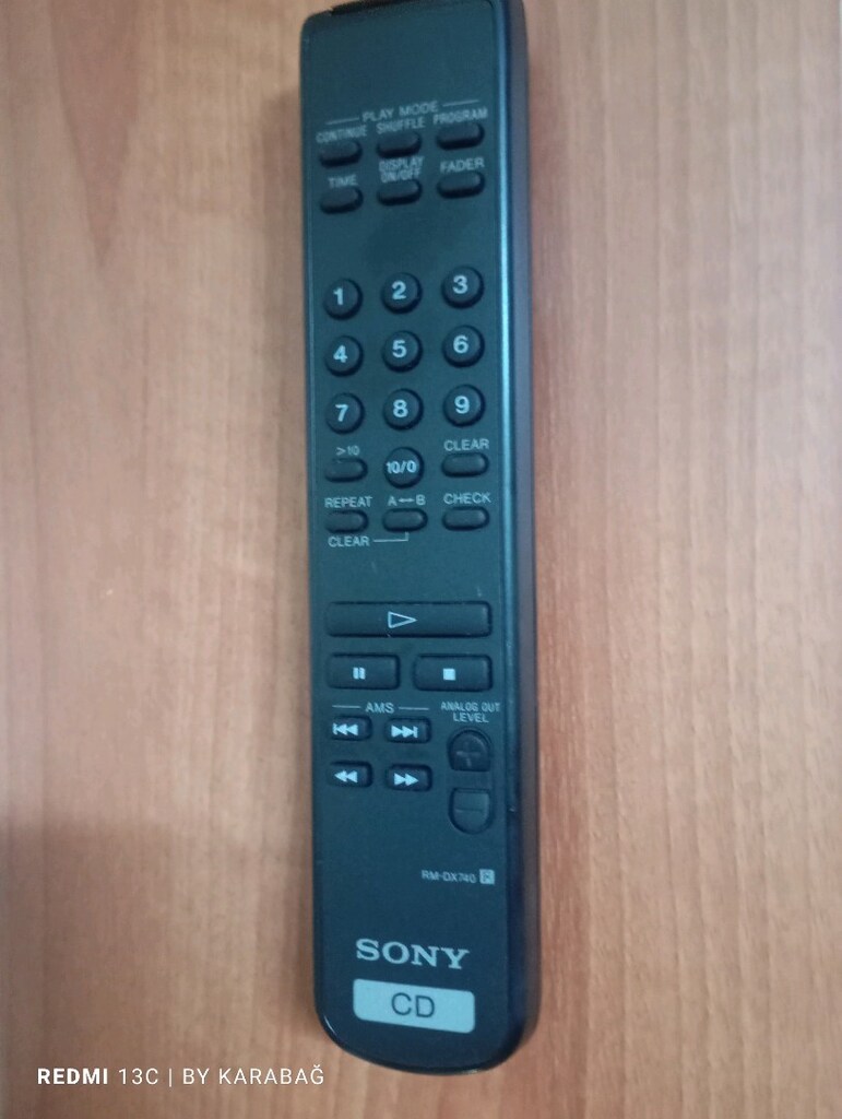 SONY,Sony CD çalar,CD çalar,Sony kumanda,kumanda,Sony ses sistemi
