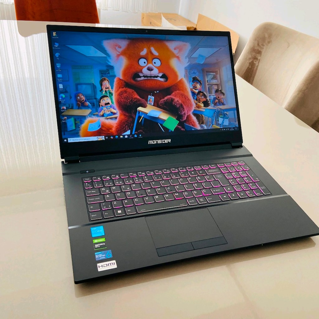 Monster Gaming Laptop i5 11400H 4.10Ghz Nvidia Geforce GTX 1650 144Hz - 3