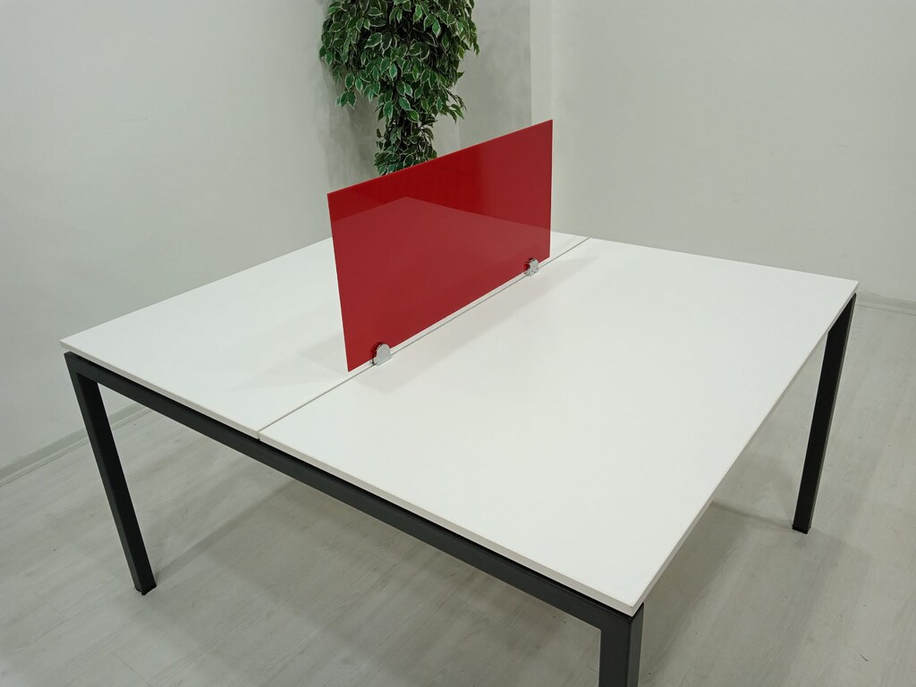 ATOM OFİS - SES YALITIMLI MDF 2 KİŞİLİK WORKSTATİON - 2