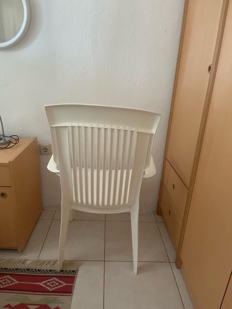 beyaz platik sandalye - 2