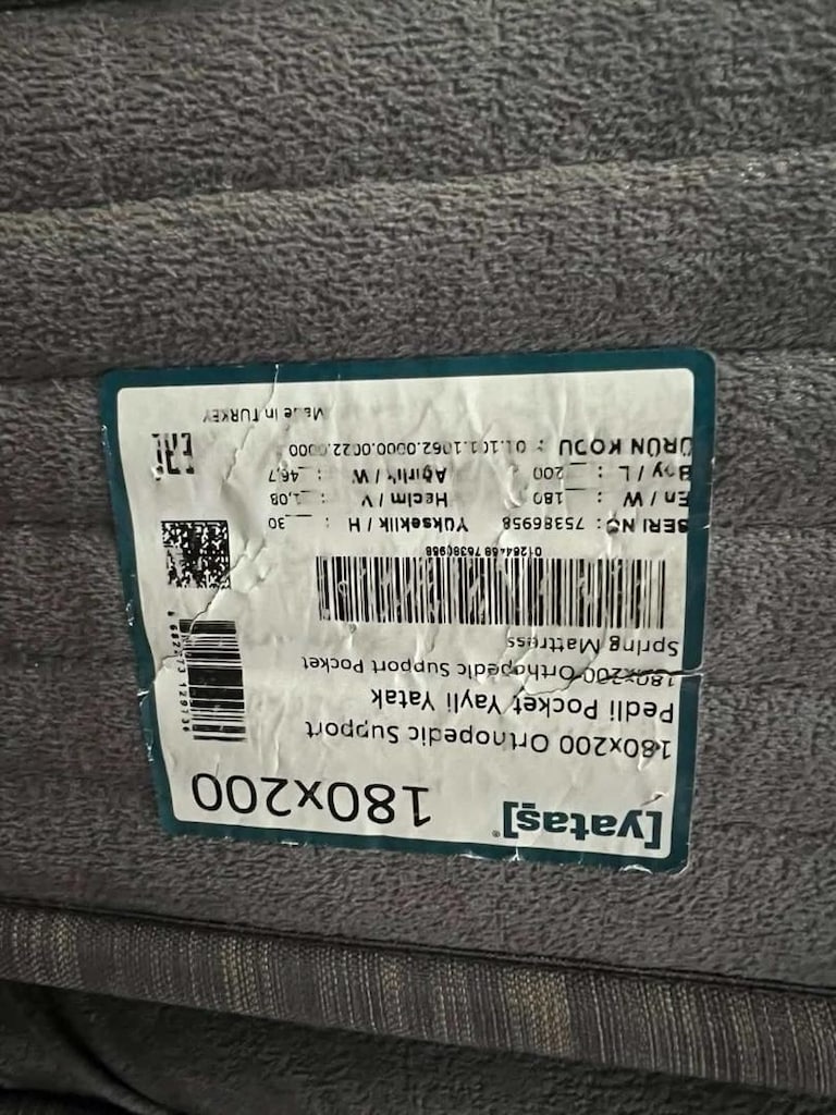 çift kişilik yatak 2 adet ve karyola - 6