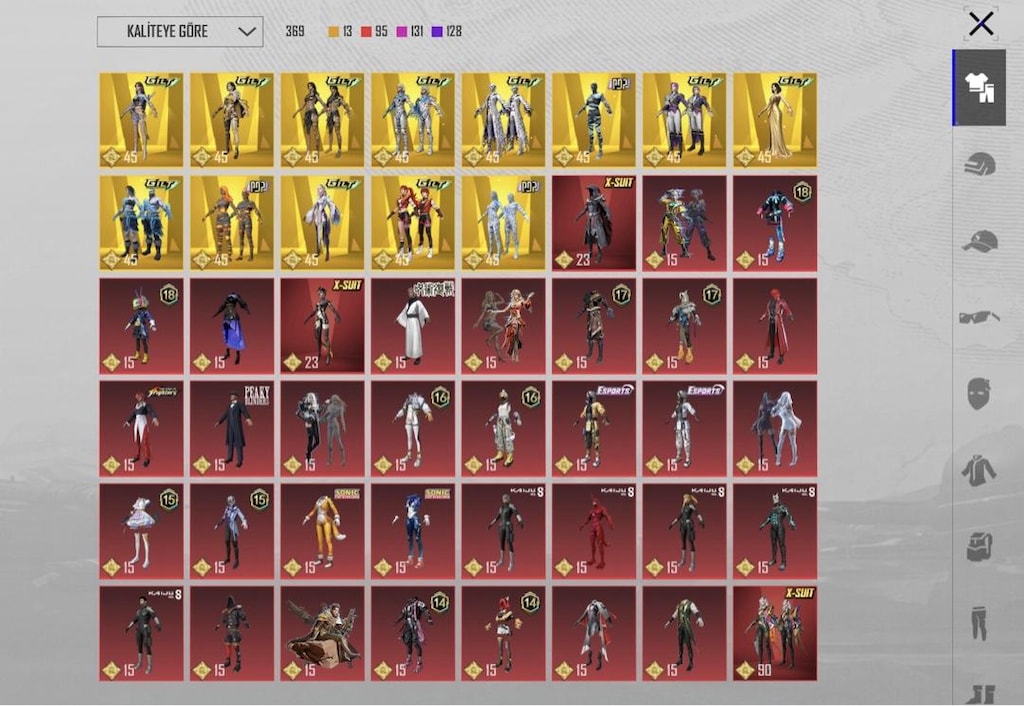 Pubg mobile satılık hesap ( Koleksiyon 75)