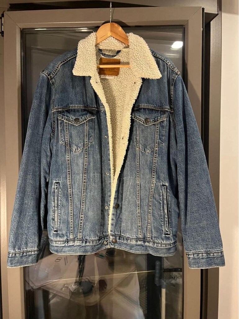 Levi's TYPE 3 SHERPA ERKEK MAVİ KÜRKLÜ TRUCKER YÜNLÜ KOT CEKET 16365