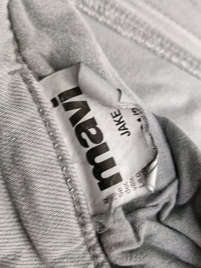 Gri Kot Pantolon mavi jeans - 5