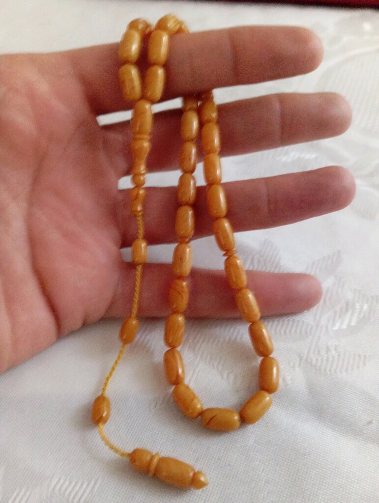 Usta işçilikli,6/10,5 mm.ölçüde, sistemli, orijinal sıkma kehribar - 2