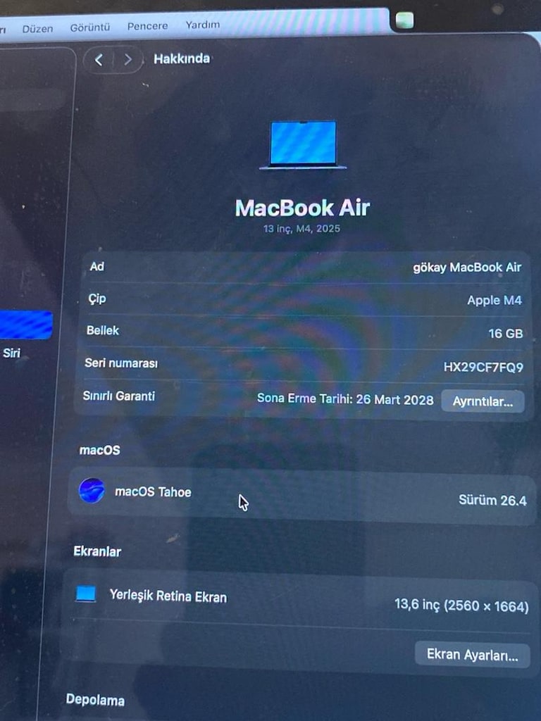 Macbook Air M4 2025