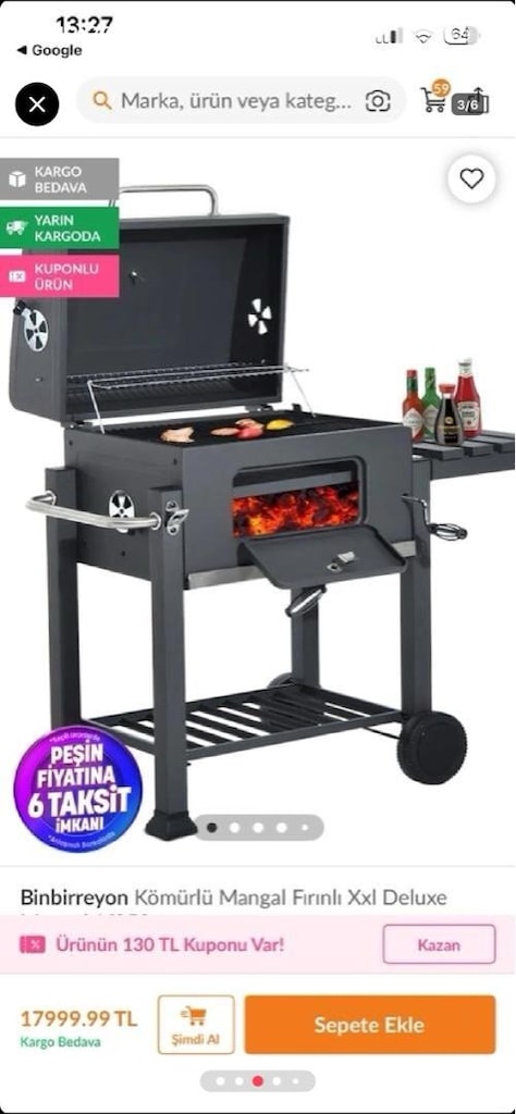 barbekü döküm mangal - 2