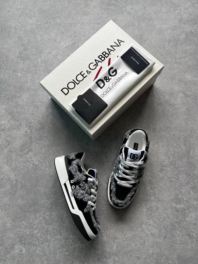 DOLCE GABBANA NEW ROMA FRAY-TRIM SPOR AYAKKABI