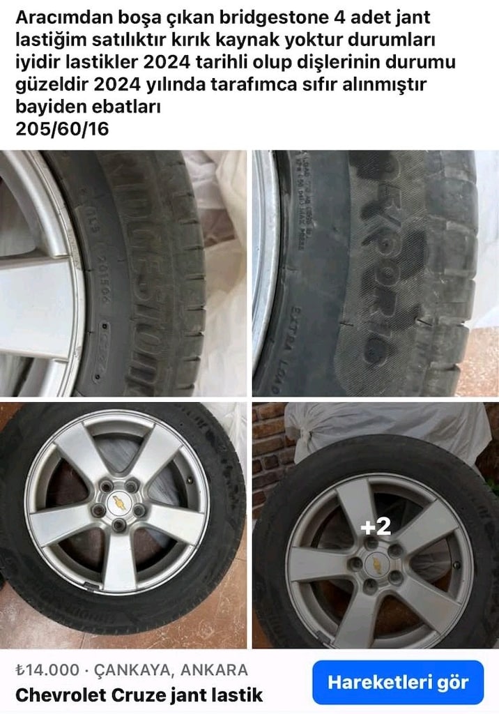 Cruze 16 jant lastik - 3