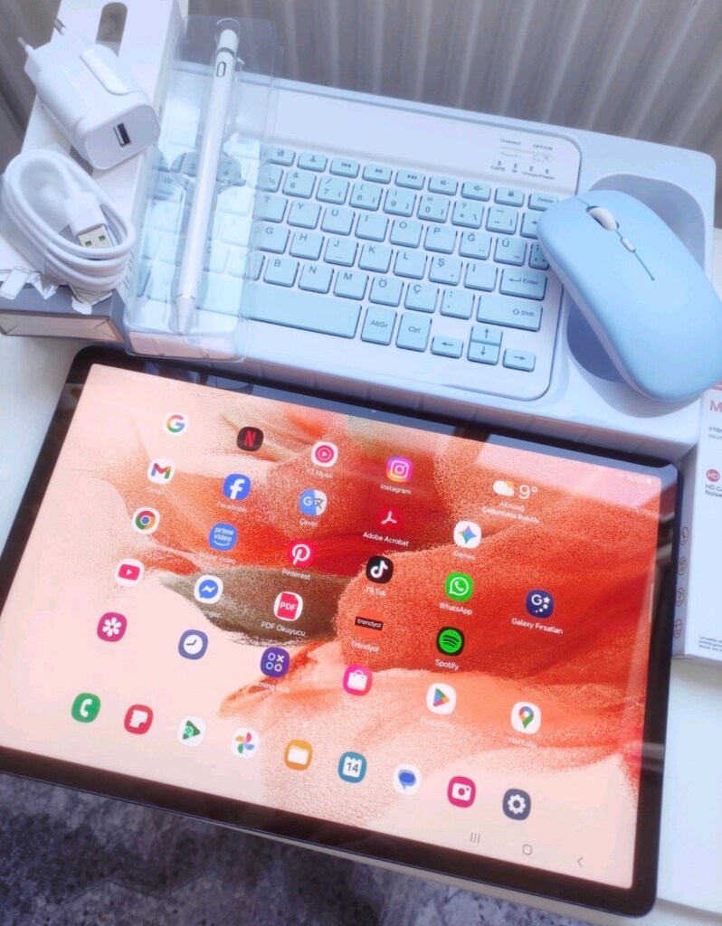 Samsung Tab S7 FE 12.4 inc Sorunsuz Temiz TR+FULL SET - 2