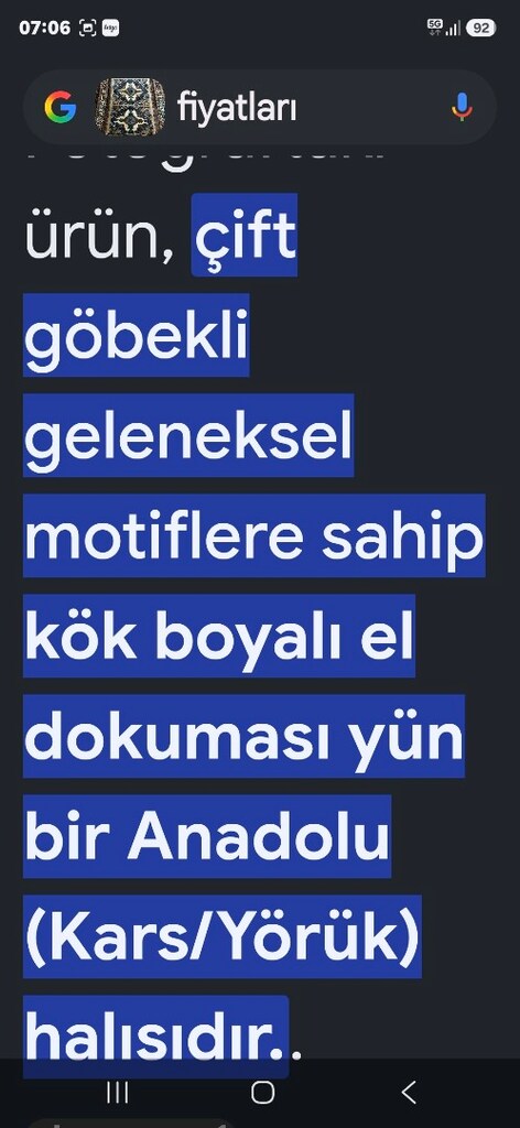 el dokuma yün halı - 4