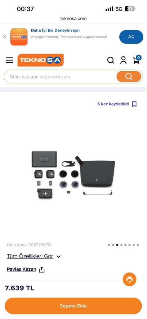 DJİ Mic mini yaka mikrofonu - 2