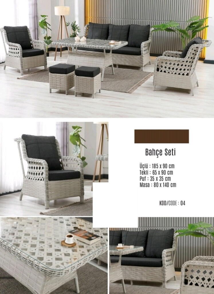 bahçe mobilyası rattan - 6